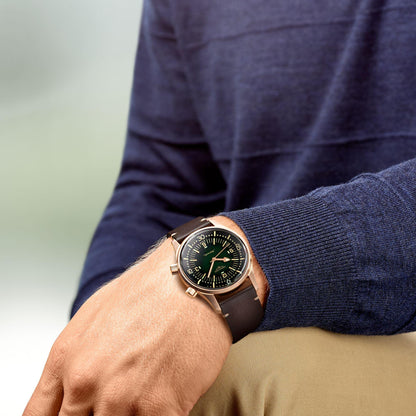 Longines Uhr The Longines Legend Diver 42mm grün Automatik Bronze Titan L3.774.1.50.2