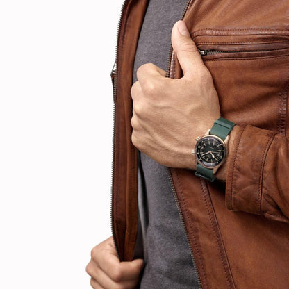 Longines Uhr The Longines Legend Diver 42mm grün Automatik Bronze Titan L3.774.1.50.2