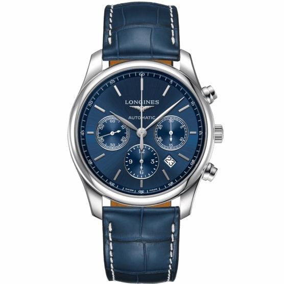 Longines Uhr The Longines Master Collection 42mm blau Stahl Herren Chronograph Automatik L2.759.4.92.0