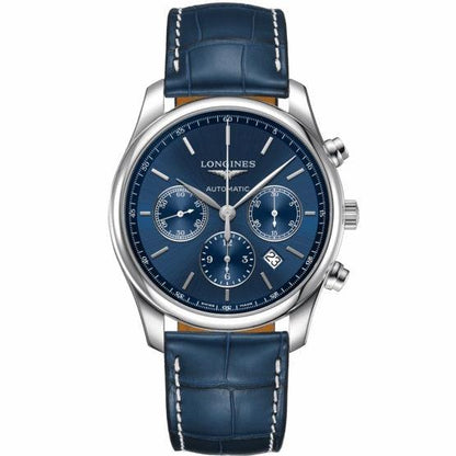 Longines Uhr The Longines Master Collection 42mm blau Stahl Herren Chronograph Automatik L2.759.4.92.0