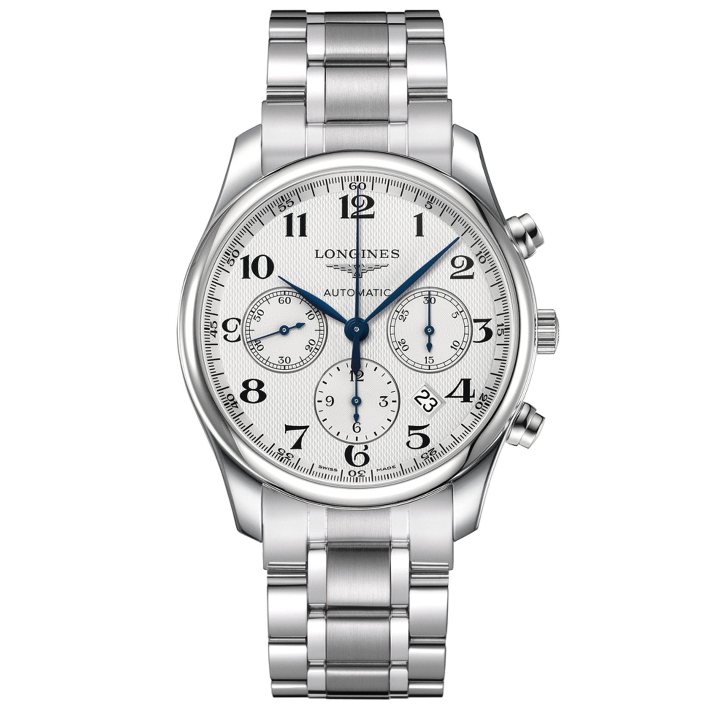 Longines Uhr The Longines Master Collection Chronograph 42 mm Silber Automatik Stahl L2.759.4.78.6