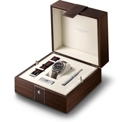 Longines Uhr Ultra-Chron Box Edition 43mm schwarz Automatik Stahl L2.836.4.52.8