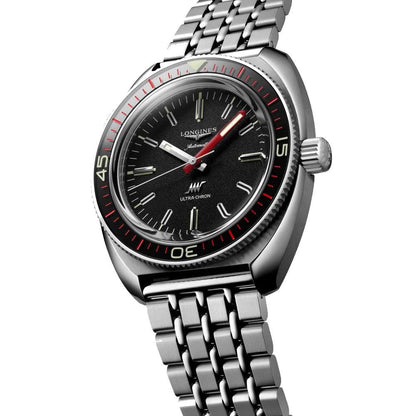 Longines Armbanduhr Ultra-Chron Box Edition 43mm schwarz Automatik Stahl L2.836.4.52.9