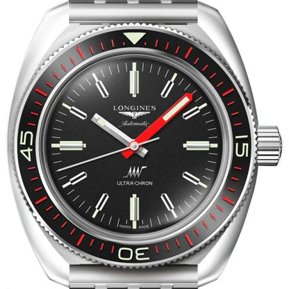 Longines Armbanduhr Ultra-Chron Box Edition 43mm schwarz Automatik Stahl L2.836.4.52.9