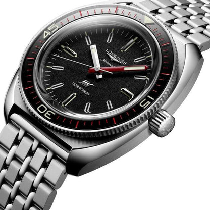 Longines Armbanduhr Ultra-Chron Box Edition 43mm schwarz Automatik Stahl L2.836.4.52.9