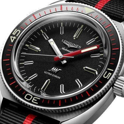 Longines Armbanduhr Ultra-Chron Box Edition 43mm schwarz Automatik Stahl L2.836.4.52.9