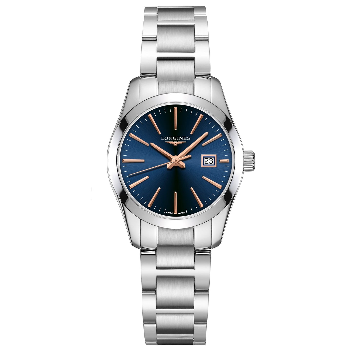 Longines Herrenuhr Conquest Classic blau 29,5mm Stahl Quarz L2.286.4.92.6