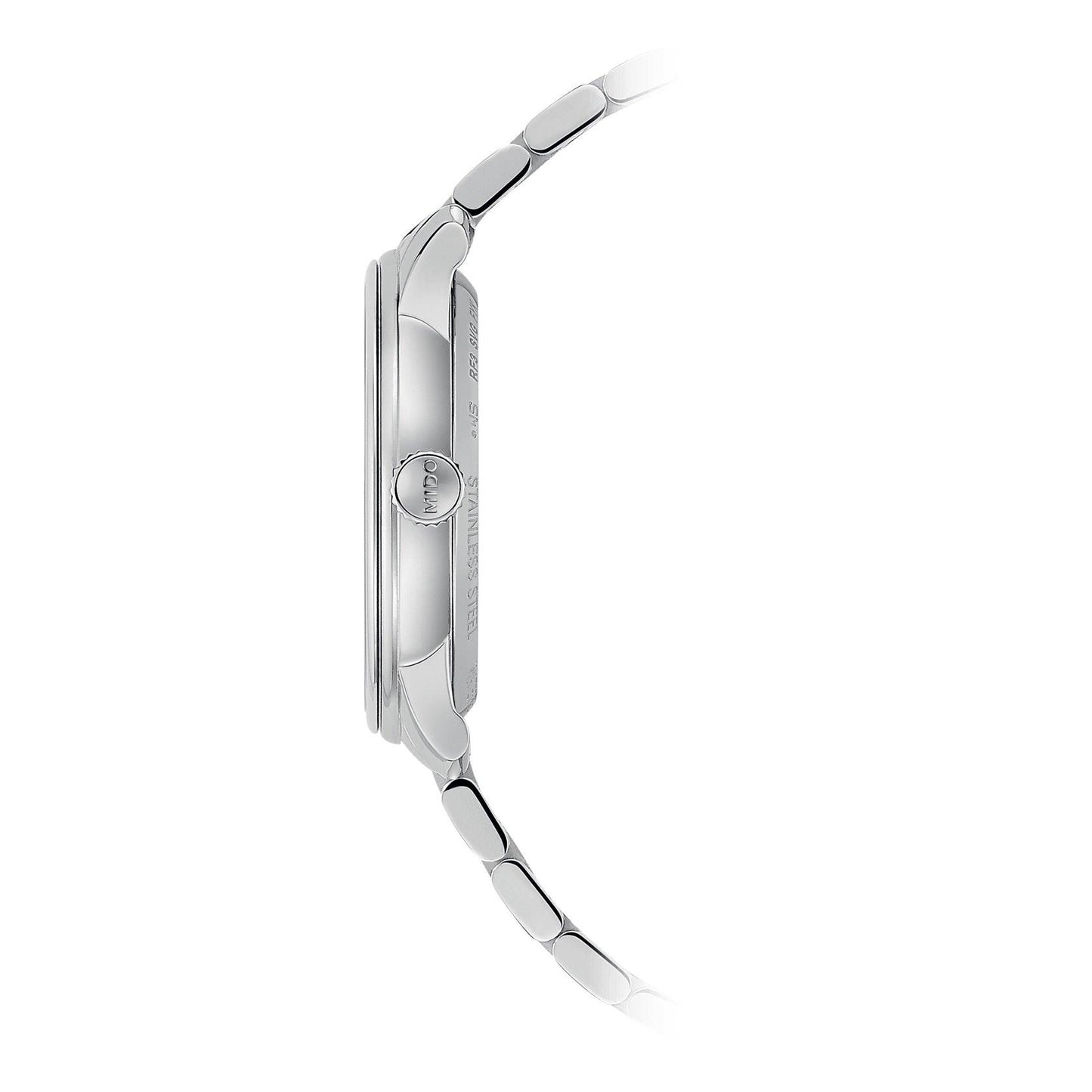 Mido Uhr Baroncelli Heritage Lady 33mm weiß Automatik Stahl M027.207.11.016.00