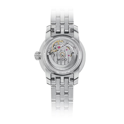Mido Uhr Baroncelli Lady Twenty Five 25mm rosa Automatik Stahl M039.007.11.336.00