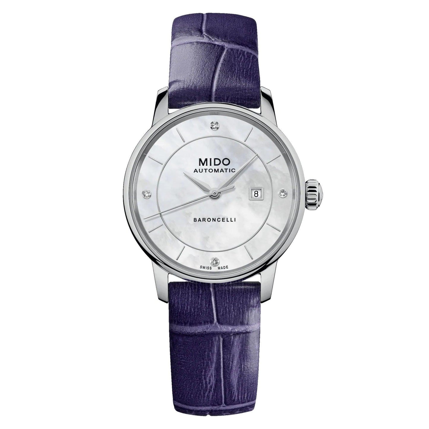 Mido Uhr Baroncelli Signature Lady Colors Box Special Edition 30mm Perlmutt Automatik Stahl M037.207.16.106.00