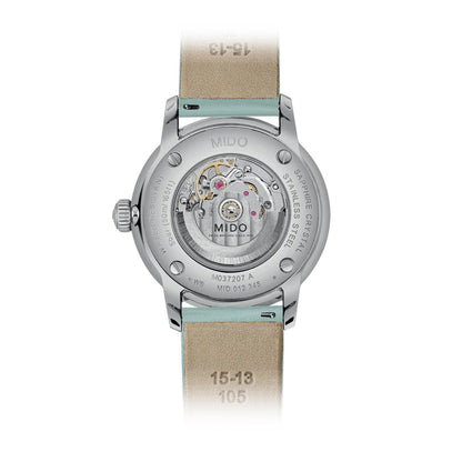 Mido Uhr Baroncelli Signature Lady Colors Box Special Edition 30mm Perlmutt Automatik Stahl M037.207.16.106.00