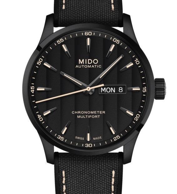 Mido Uhr Multifort Chronometer 1 COSC 42mm Schwarz Automatik Stahl PVD-Finish Schwarz M038.431.37.051.00