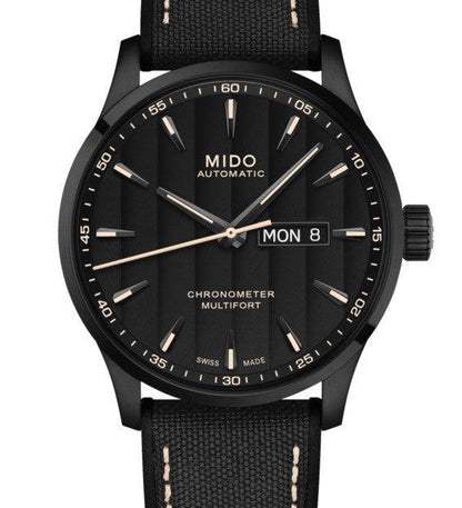Mido Uhr Multifort Chronometer 1 COSC 42mm Schwarz Automatik Stahl PVD-Finish Schwarz M038.431.37.051.00