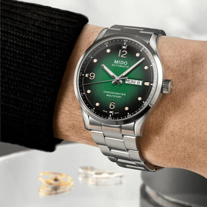 Mido Multifort M Chronometer COSC 42mm grüne automatische Edelstahluhr M038.431.11.097.00