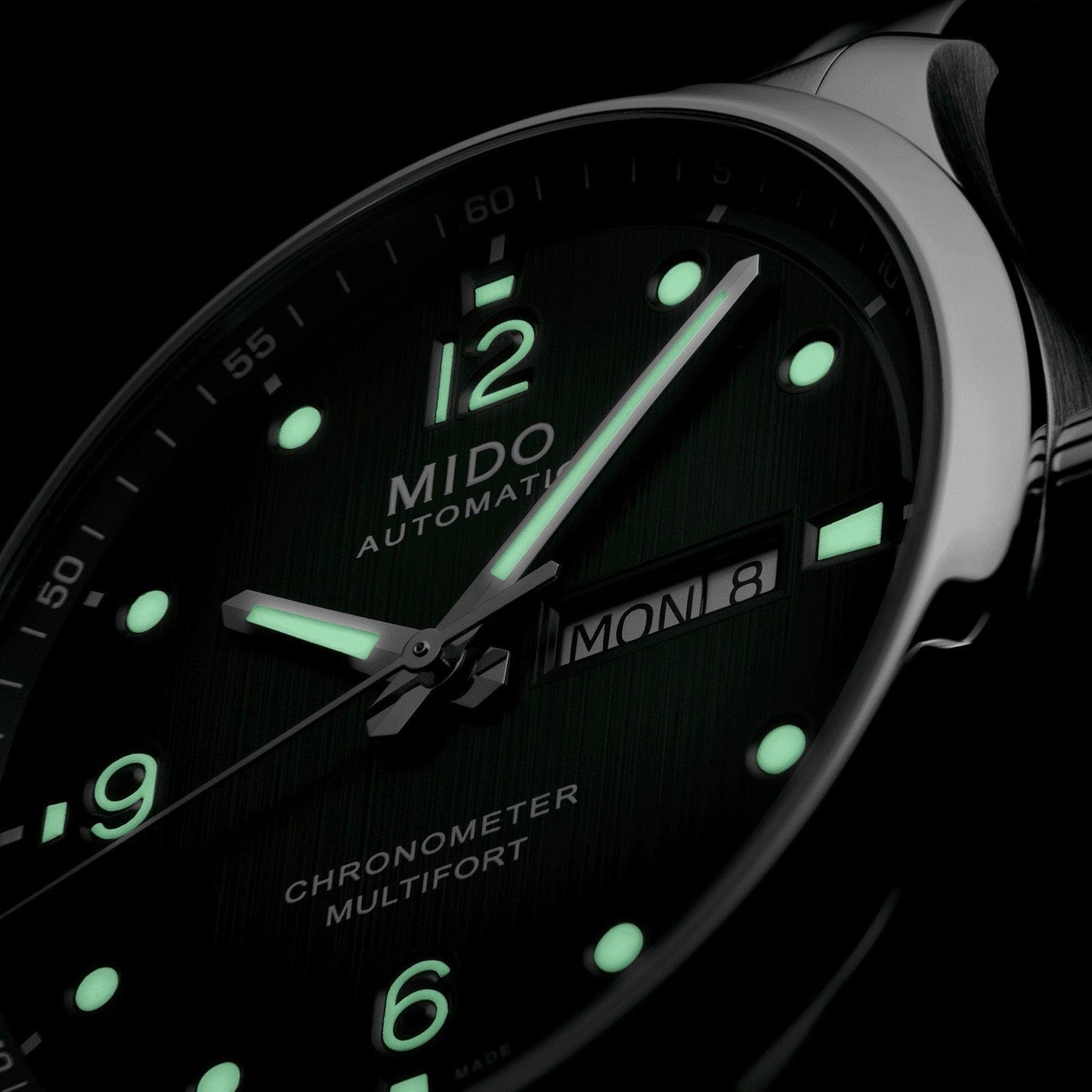 Mido Multifort M Chronometer COSC 42mm grüne automatische Edelstahluhr M038.431.11.097.00