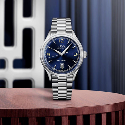 Mido orologio Multifort Powerwind 40mm blu automatico acciaio M040.407.11.047.00