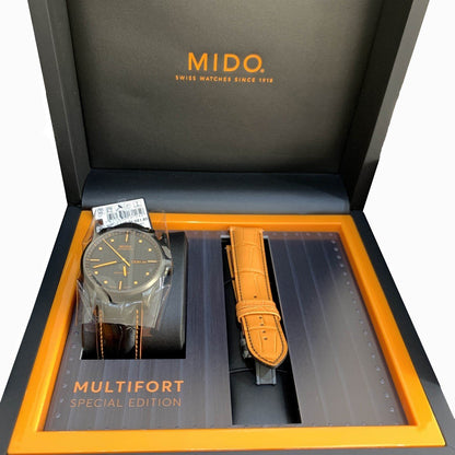 Mido Uhr Multifort Special Edition Edelstahl schwarz M005.430.36.051.80