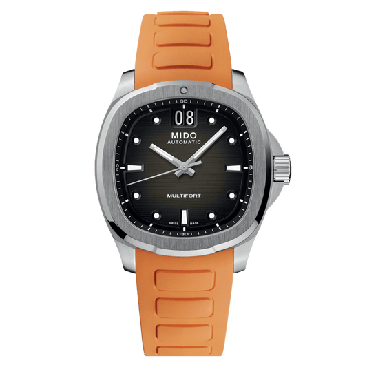 Mido Uhr Multifort TV Big Date 40mm grau Stahl Automatik M049.526.17.081.00