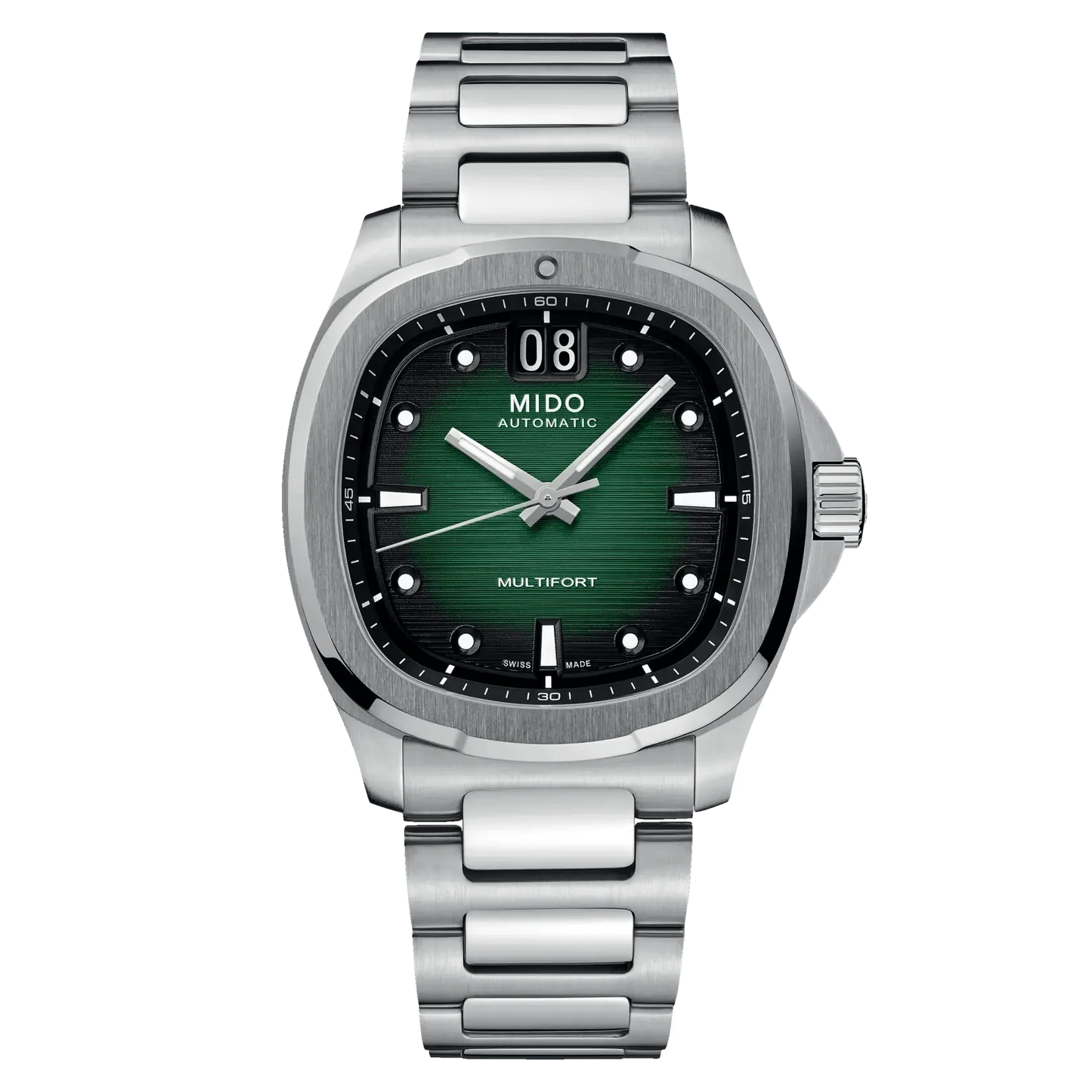 Mido Uhr Multifort TV Big Date 40mm grün Stahl Automatik M049.526.11.091.00