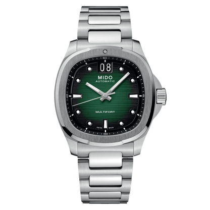 Mido Uhr Multifort TV Big Date 40mm grün Stahl Automatik M049.526.11.091.00