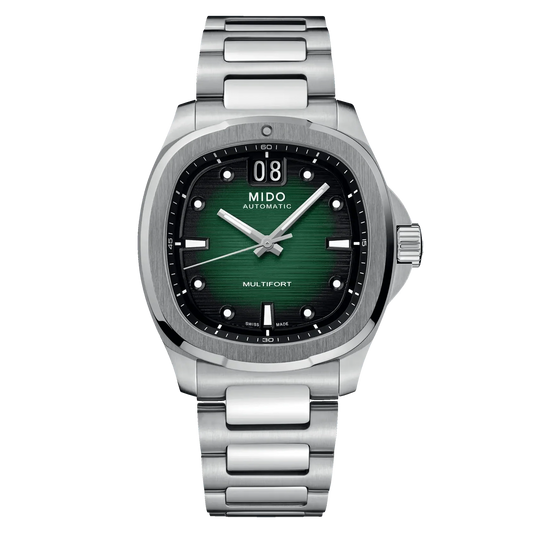 Mido Uhr Multifort TV Big Date 40mm grün Stahl Automatik M049.526.11.091.00