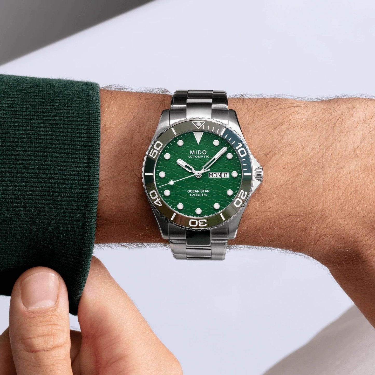 Mido Uhr Ocean Star 200C 42,5mm grün Automatik Stahl M042.430.11.091.00