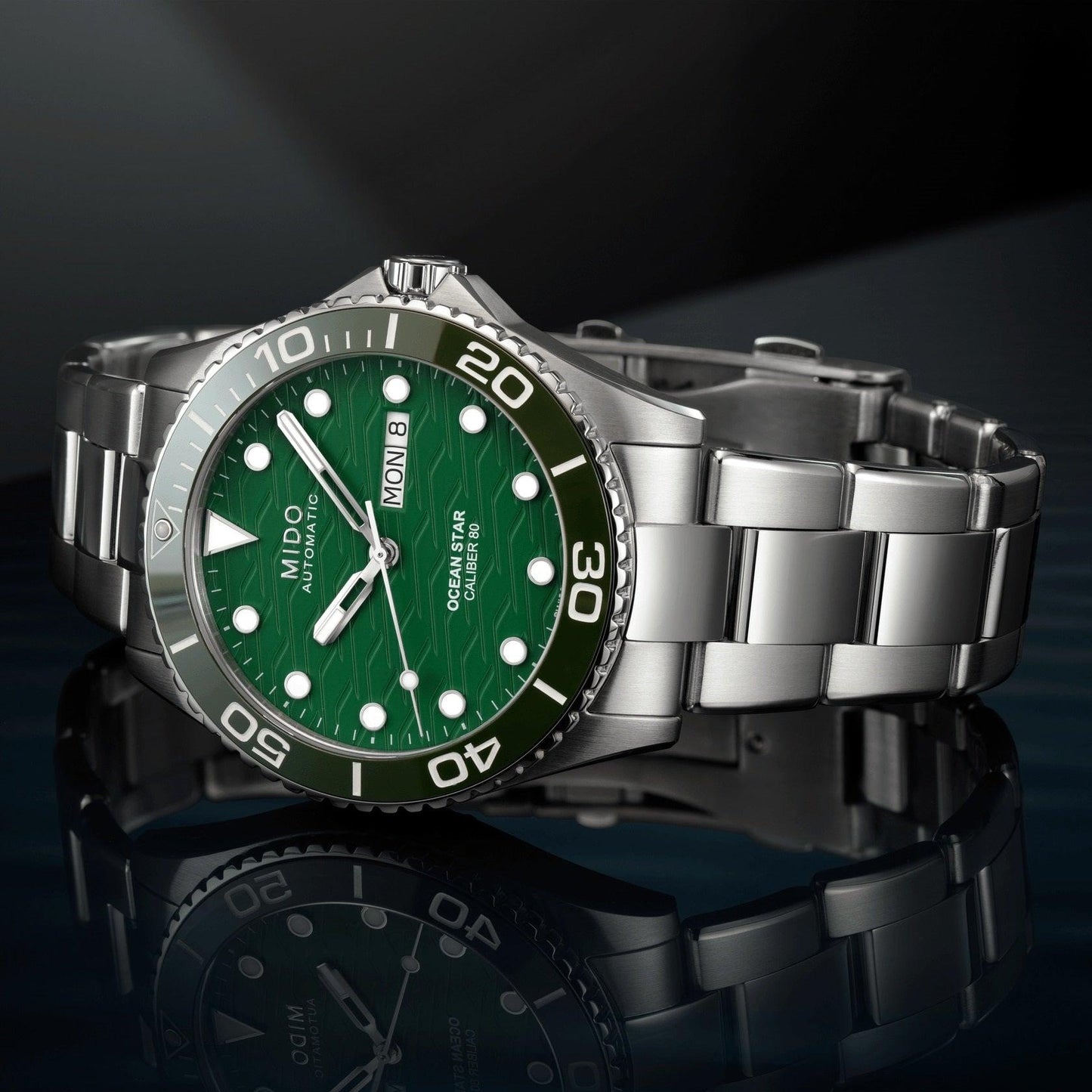 Mido Uhr Ocean Star 200C 42,5mm grün Automatik Stahl M042.430.11.091.00