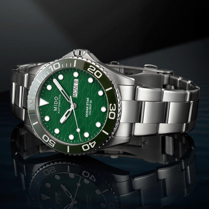 Mido Uhr Ocean Star 200C 42,5mm grün Automatik Stahl M042.430.11.091.00