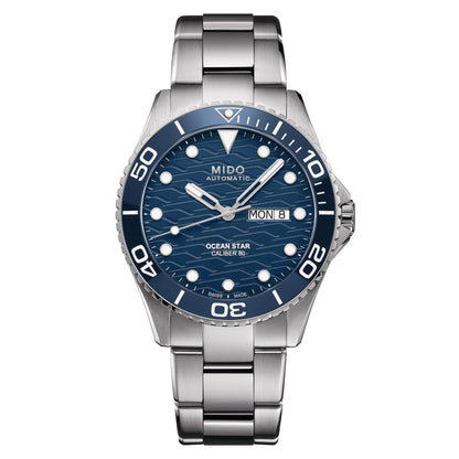 Mido Uhr Ocean Star 200C 42mm Blau Automatik Stahl M042.430.11.041.00