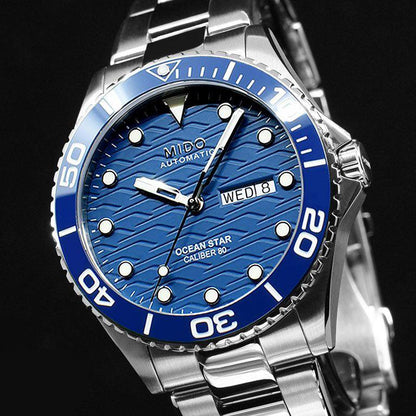 Mido Uhr Ocean Star 200C 42mm Blau Automatik Stahl M042.430.11.041.00
