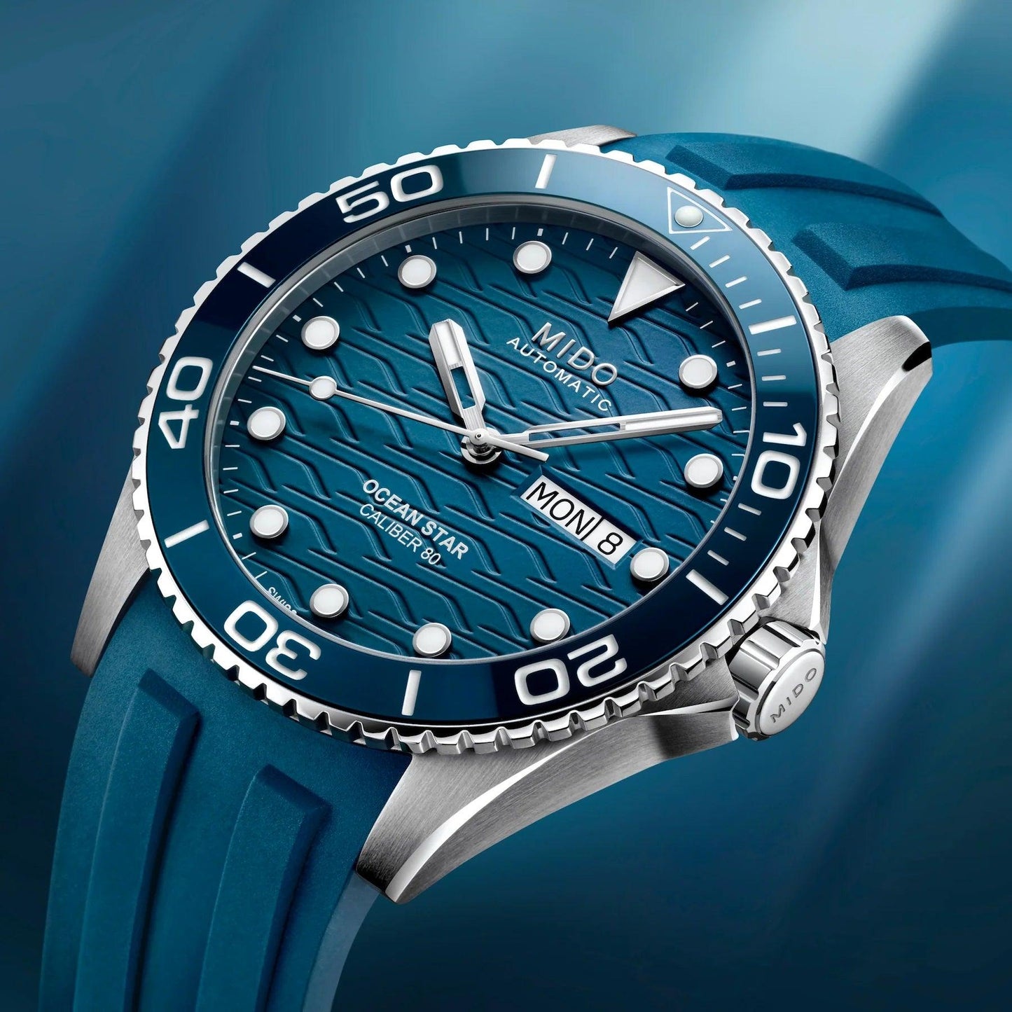 Mido Uhr Ocean Star 200M 42mm blau Automatik Stahl M042.430.17.041.00