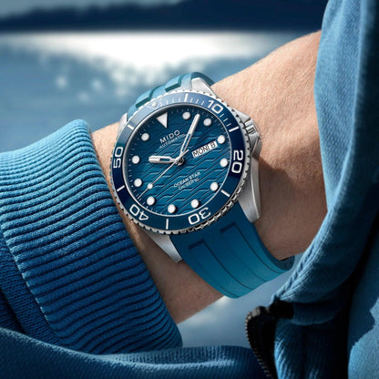 Mido Uhr Ocean Star 200M 42mm blau Automatik Stahl M042.430.17.041.00