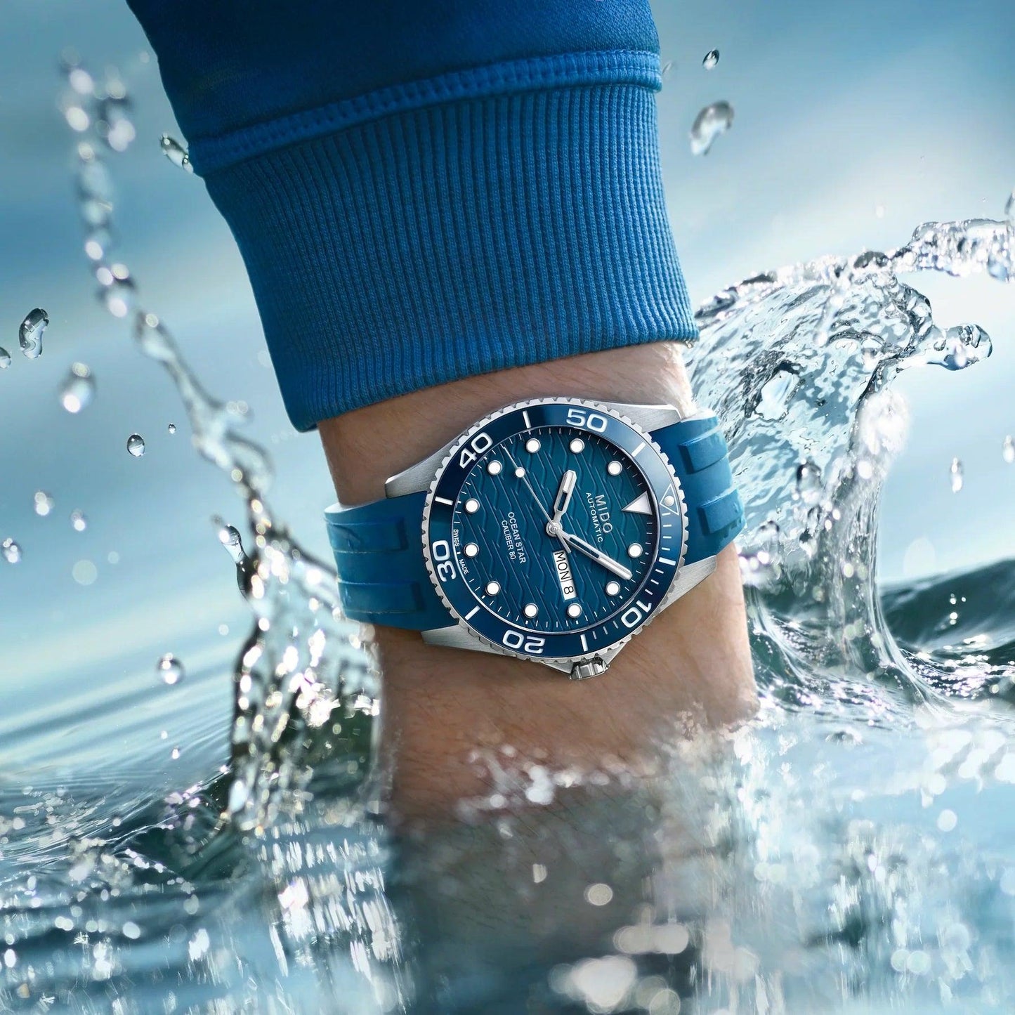 Mido Uhr Ocean Star 200M 42mm blau Automatik Stahl M042.430.17.041.00