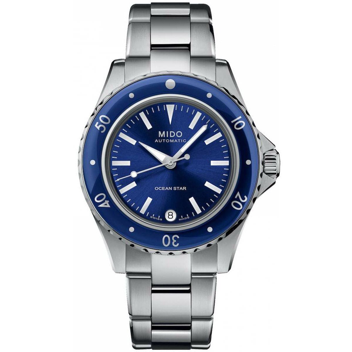 Mido Uhr Ocean Star 36,5mm blau Automatik Stahl M026.207.11.041.00