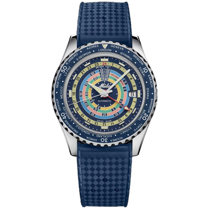 Mido Uhr Ocean Star Decompression Worldtimer Special Edition 40mm blau Automatik Stahl M026.829.17.041.00