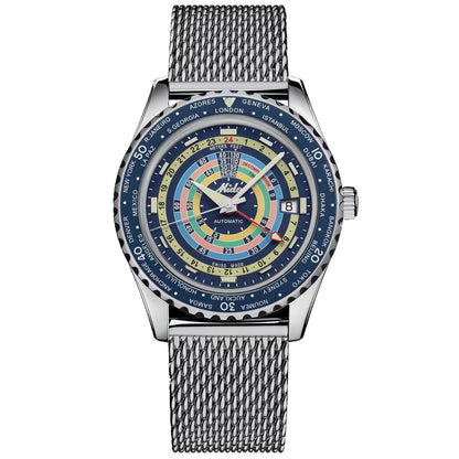 Mido Uhr Ocean Star Decompression Worldtimer Special Edition 40mm blau Automatik Stahl M026.829.17.041.00