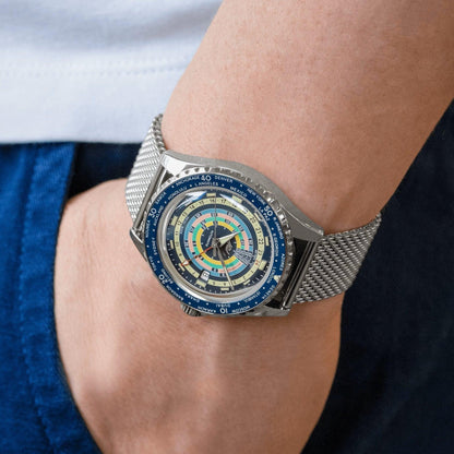 Mido Uhr Ocean Star Decompression Worldtimer Special Edition 40mm blau Automatik Stahl M026.829.17.041.00