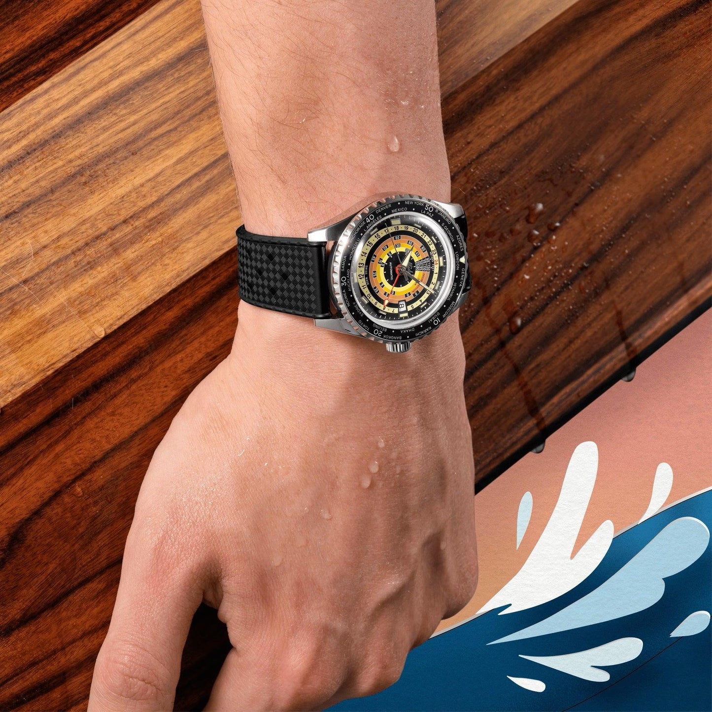 Mido Uhr Ocean Star Decompression Worldtimer Sonderedition 40mm schwarz Automatik Stahl M026.829.17.051.00