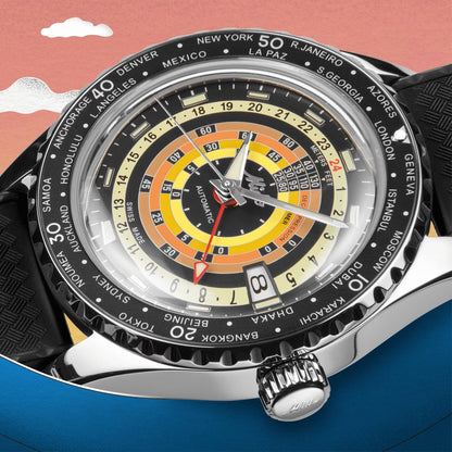 Mido Uhr Ocean Star Decompression Worldtimer Sonderedition 40mm schwarz Automatik Stahl M026.829.17.051.00
