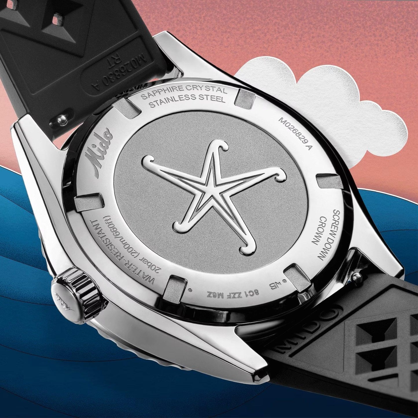 Mido Uhr Ocean Star Decompression Worldtimer Sonderedition 40mm schwarz Automatik Stahl M026.829.17.051.00