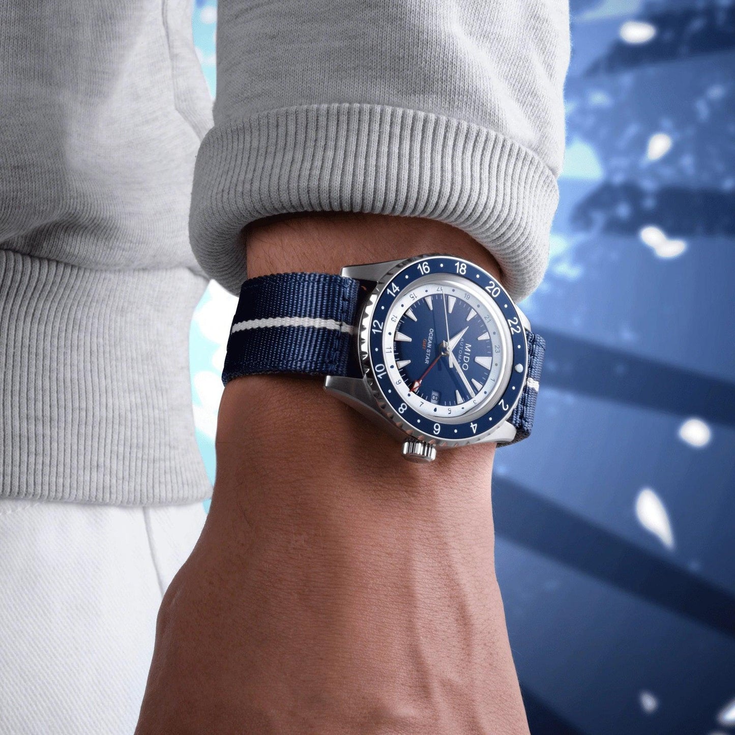 Mido Ocean Star GMT Special Edition 40mm blau Automatik Stahl M026.829.18.041.00
