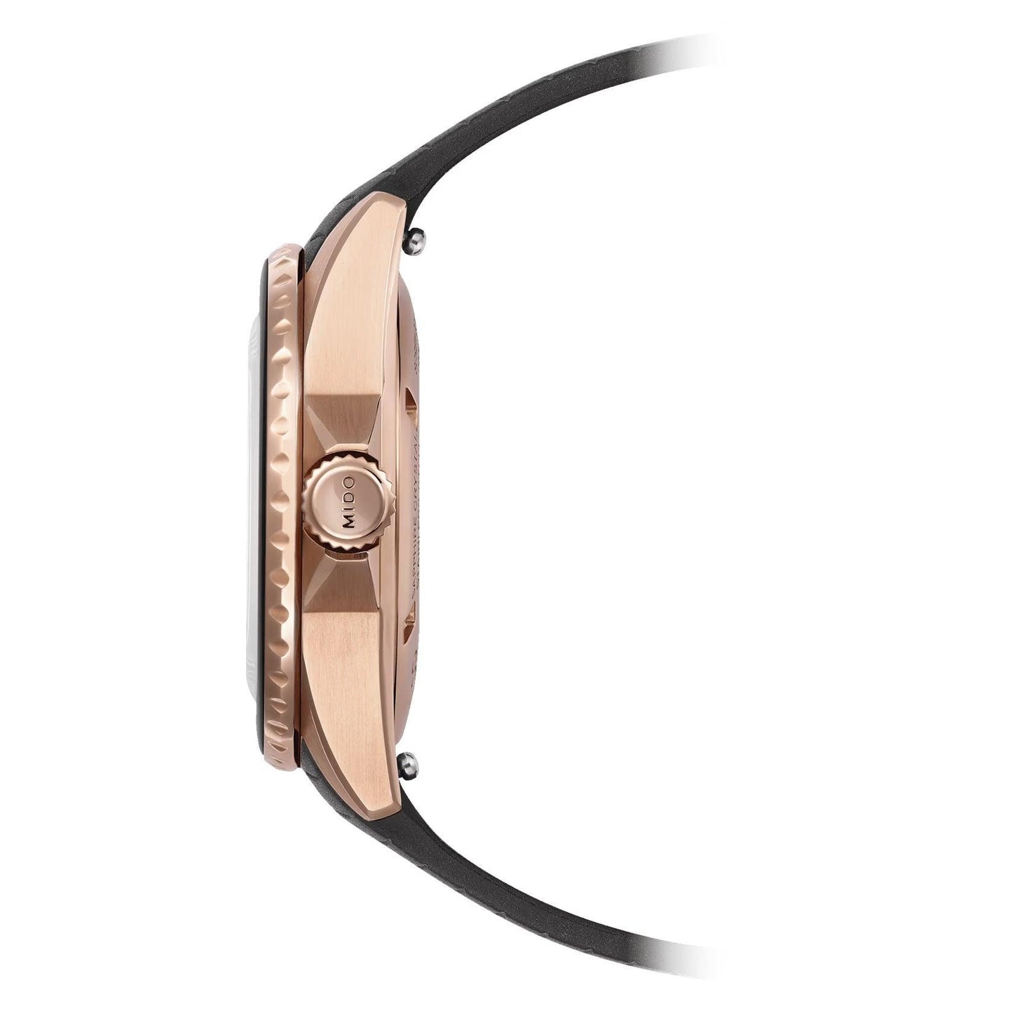 Mido Uhr Ocean Star Lady 36,5mm Schwarz Automatik Stahl PVD Roségold M026.207.37.056.00
