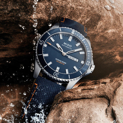 Mido orologio Ocean Star Red Bull Cliff Diving limited edition 500pz 42mm blu automatico acciaio M026.430.17.041.00