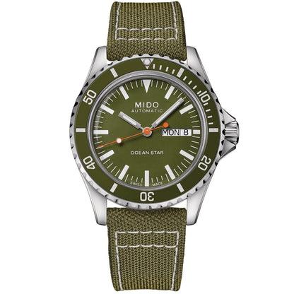 Mido Uhr Ocean Star Tribute 40,5mm grün automatisch Stahl M026.830.18.091.00