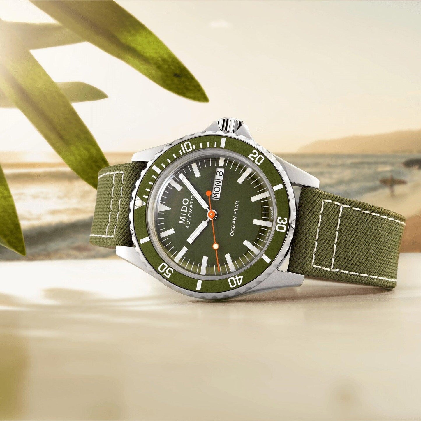 Mido Uhr Ocean Star Tribute 40,5mm grün automatisch Stahl M026.830.18.091.00