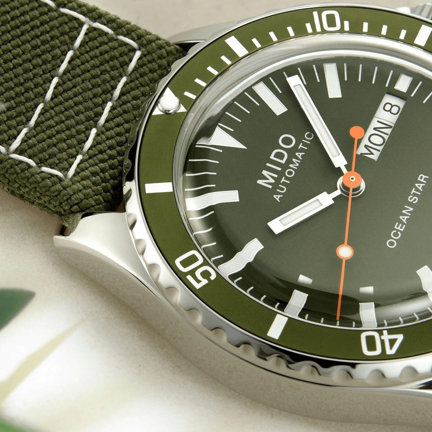 Mido Uhr Ocean Star Tribute 40,5mm grün automatisch Stahl M026.830.18.091.00