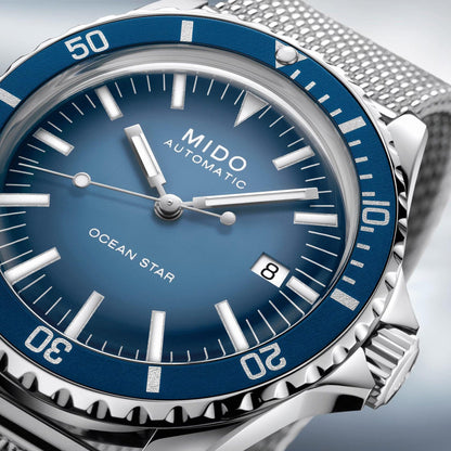 Mido Uhr Ocean Star Tribute Special Edition 40mm Blau Automatik Stahl M026.807.11.041.01