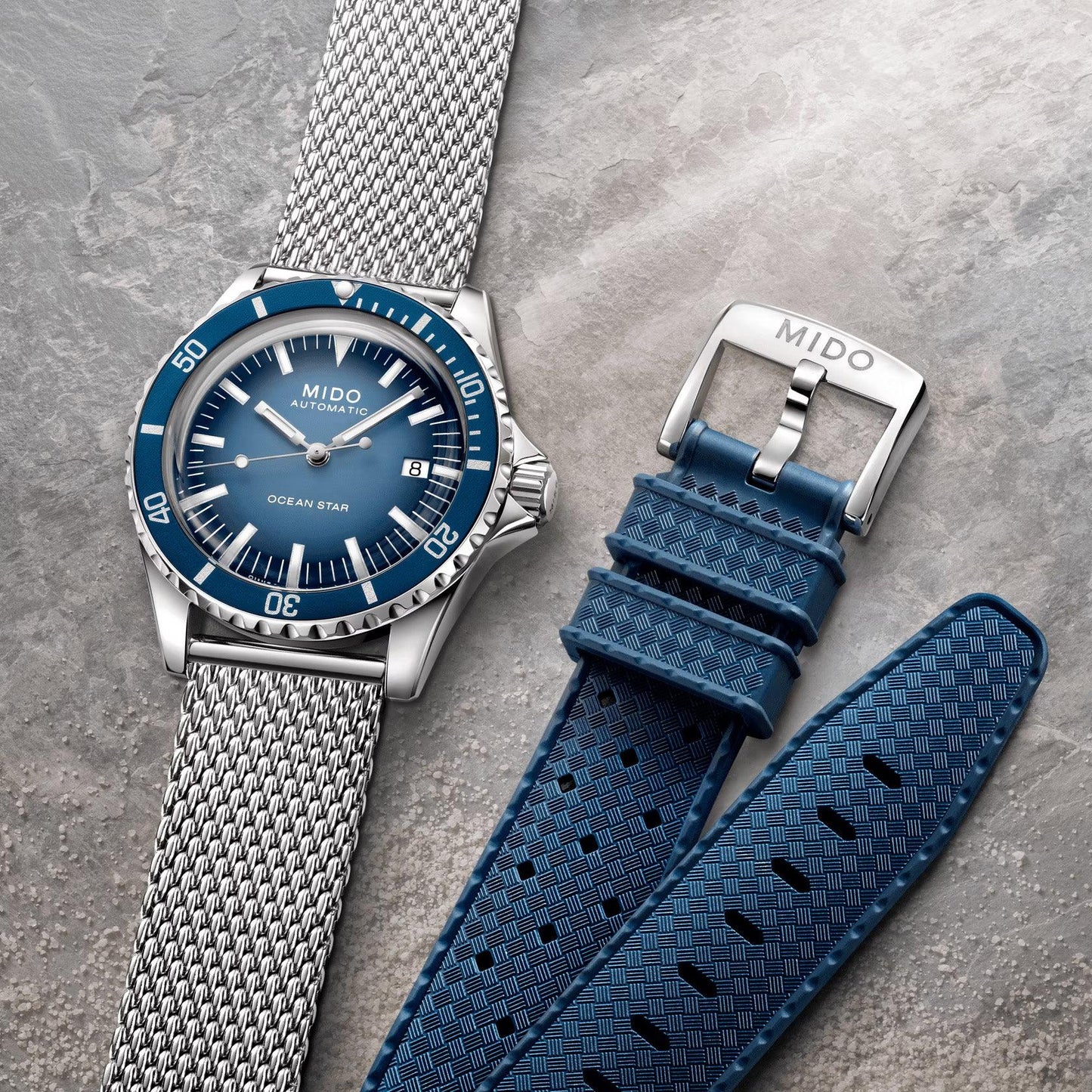 Mido Uhr Ocean Star Tribute Special Edition 40mm Blau Automatik Stahl M026.807.11.041.01