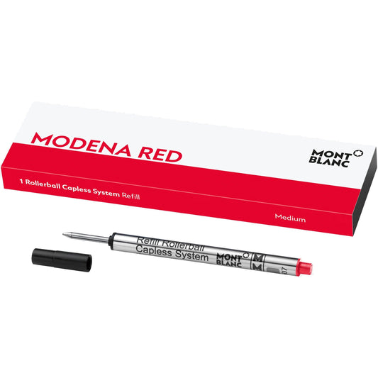 Montblanc 1 Nachfüllmine für Roller ohne Kappe mittel rot Modena Feder M 124518