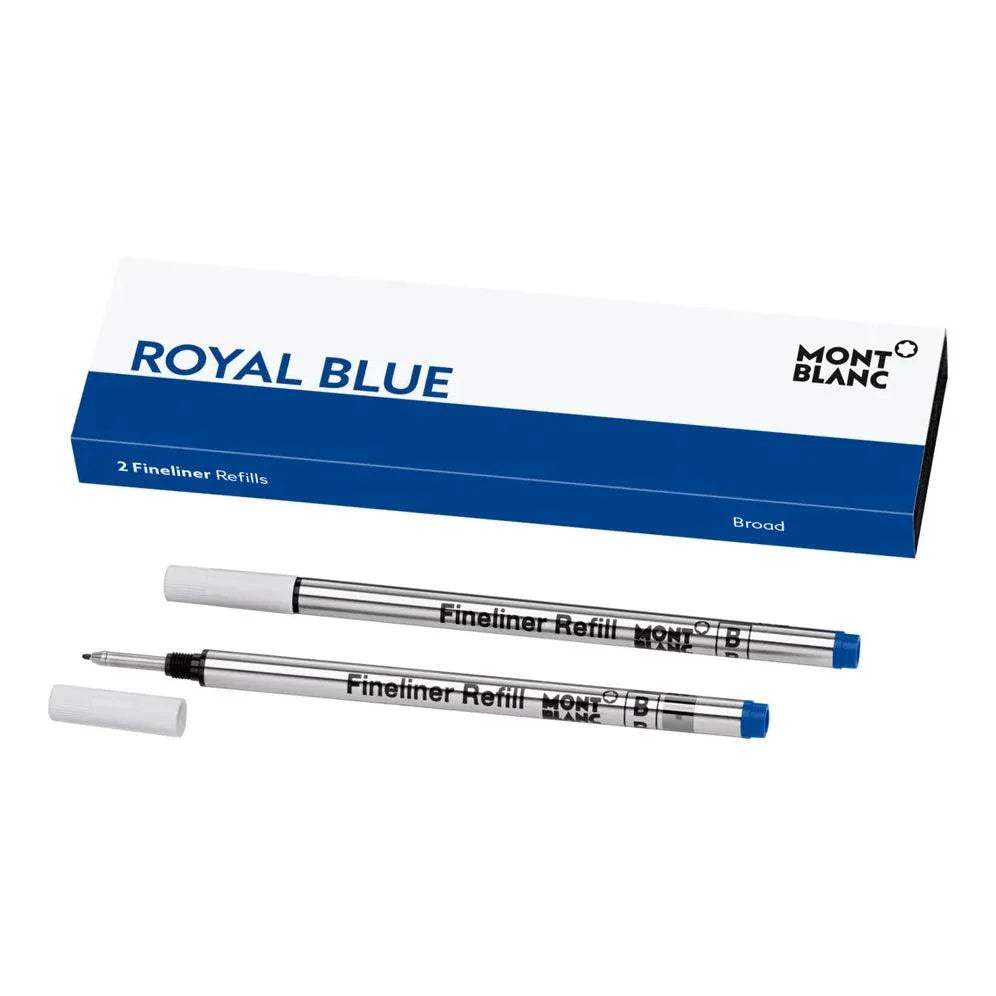 Montblanc 2 Fineliner-Minen, Spitze B, Royal Blue, blau, 128249
